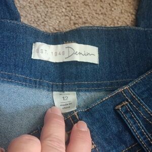 Cato Denim Flare Jeans - Deep Blue with Contrast Stitching